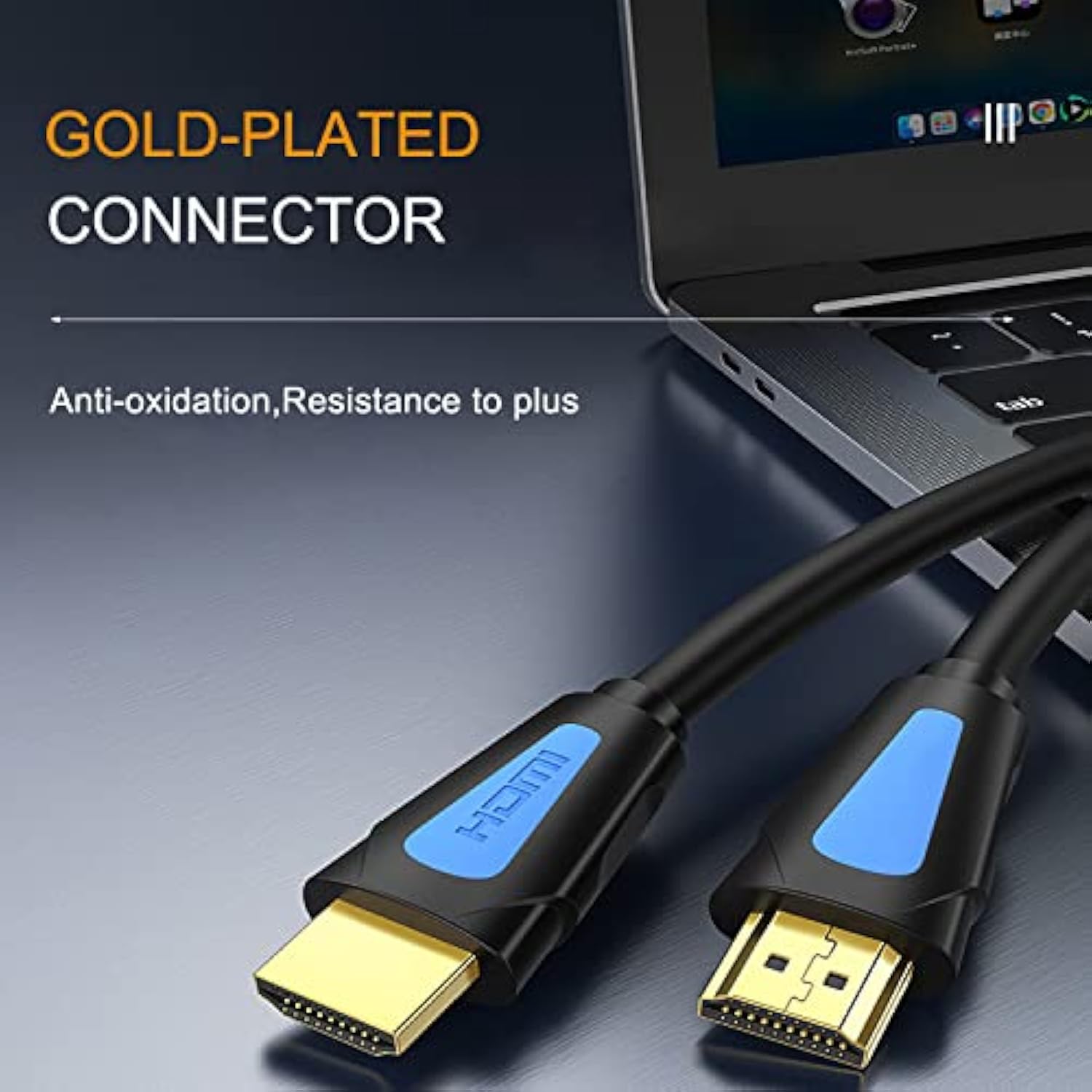 Hdmi Cable 15 Ft,2.0 Hdmi 15 Feet Gold-Plated Supports 4K@60Hz,18Gbps,Hdr,Arc,