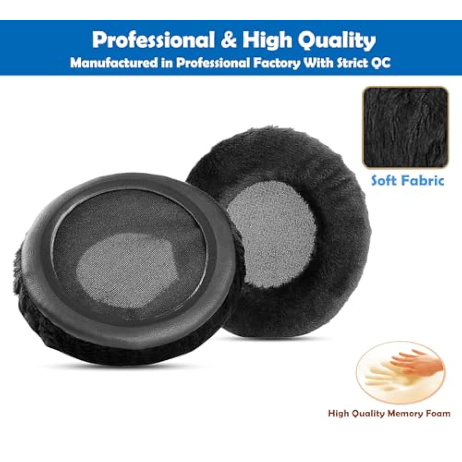 Soft Earpads Cushion Replacement Compatible With Beyerdynamic Dt770 Dt990 Dt770 Dt990 Pro Headphones Ear Pads With Comfortable Fabric And Memory Foam