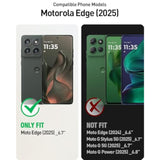 Revolution Case For Motorola Moto Edge 2025 [Not For 2024 Version], [Slide Camera Cover], Full-Body Military Grade Rugged Shockproof Cover With Kickstand And Built-In-Screen Protector, Pink