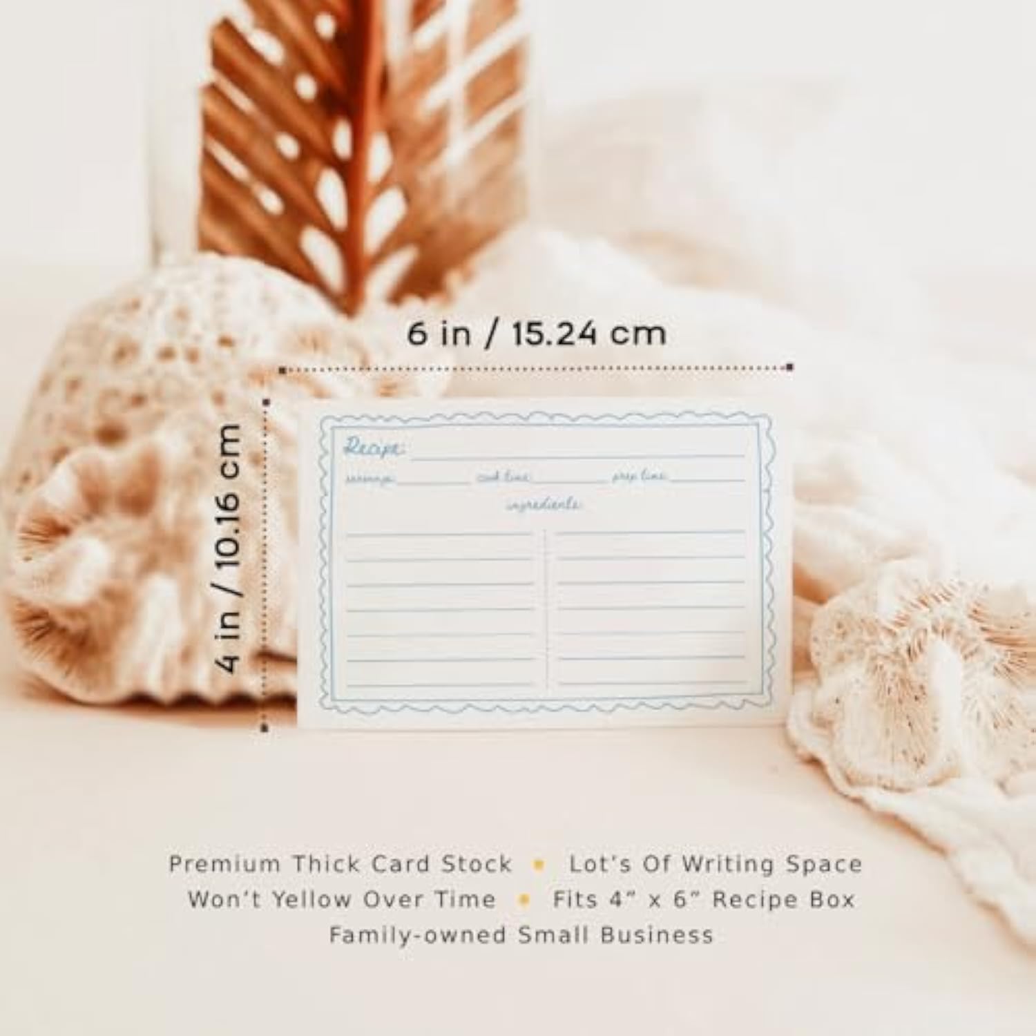 Recipe Cards, 4X6 Recipe Cards For Bridal Shower And Weddings, Double-Sided, 50 Pack, Scribble Design