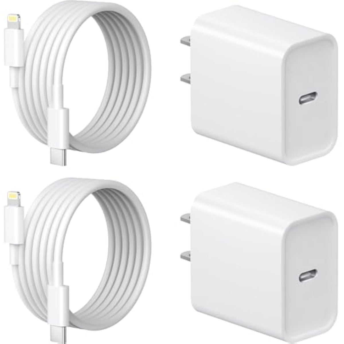 Iphone 14 13 12 11 Fast Charger Usb C Wall Charger [2-Pack] 6Ft Fast Charging Cable Compatible With Iphone 14/14 Pro/14 Pro Max/Iphone 13/12/11/X/8/7/6/Ipad Pro/Mini/Airpods