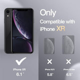 JETech Silicone Case for iPhone XR, 6.1-Inch, Silky-Soft Touch Full-Body Protective Case, Shockproof Cover with Microfiber Lining (Black)