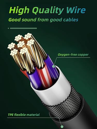 3.5mm Wired Earbuds, Lightweight Headphones with Microphone Volume Control, S/M/L Ear Tips (Black)