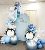 Winter Wonderland Balloon Arch Kit for Is Cold Outside Baby Shower Decor