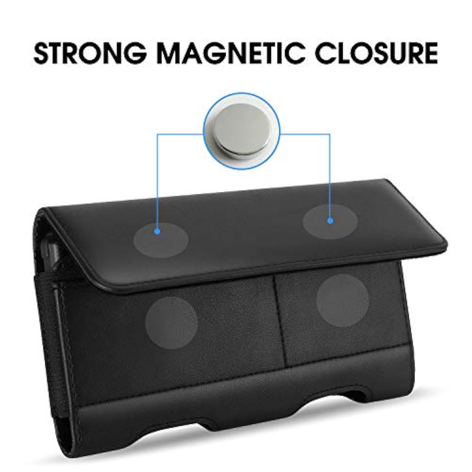 For Samsung Galaxy S24+ S23+ S22+ 5G S23 Fe 5G S21 Fe 5G Holster Case, Galaxy S21+ 5G Leather Pouch Holster Case With Belt Clip Loops For Samsung Galaxy S20+ 5G S20 Plus S10 Plus S9 Plus -Black