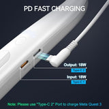 Battery Pack for Meta Quest 3S/3, 10000mAh Hanging Neck Power Bank for Extra 3-5H Playtime, PD Fast Charger for Meta Quest 3S/3/2, Pico 4/4 Pro, HTC