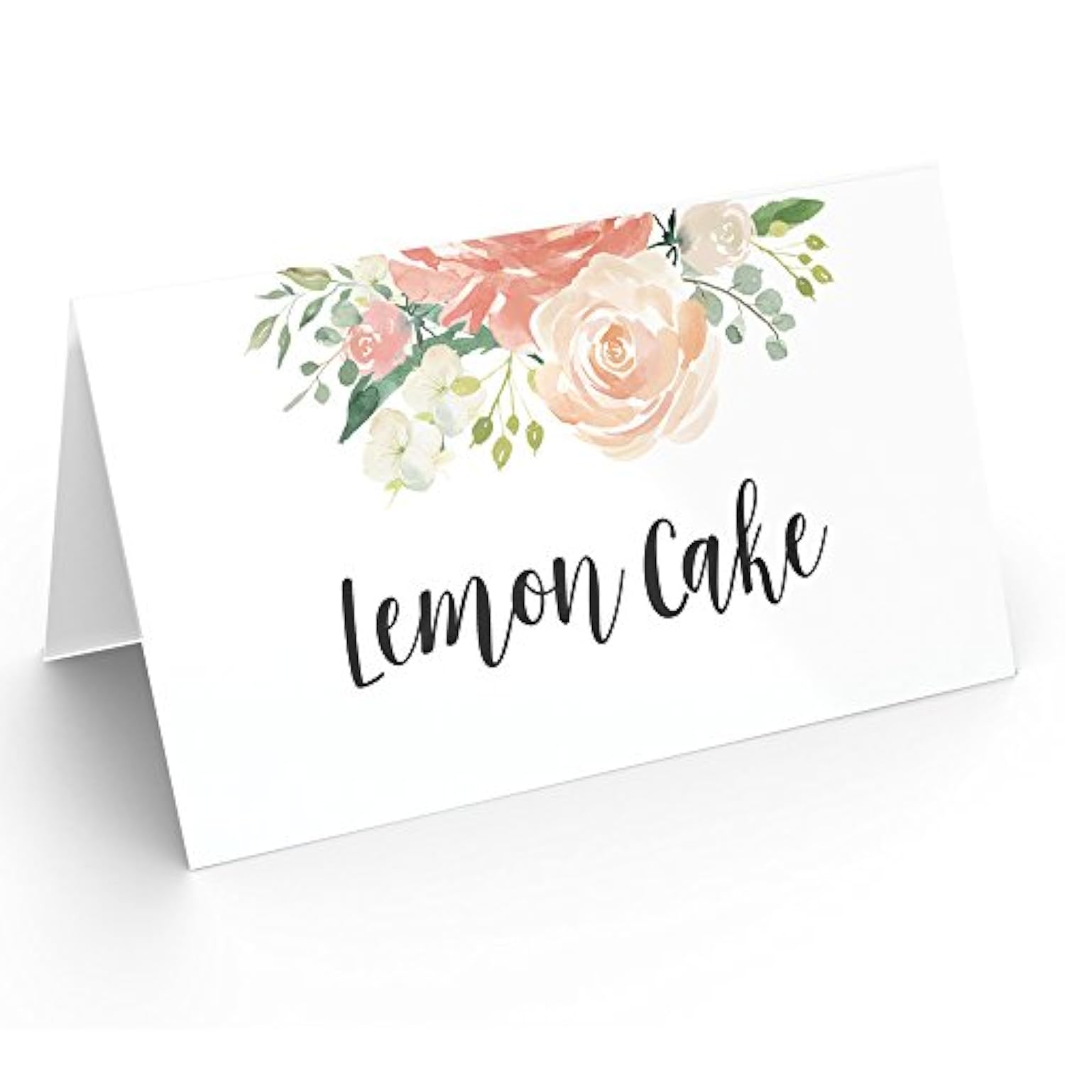 Table Place Cards For All Occasions And Events, Set Of 25 (Elegant Floral)