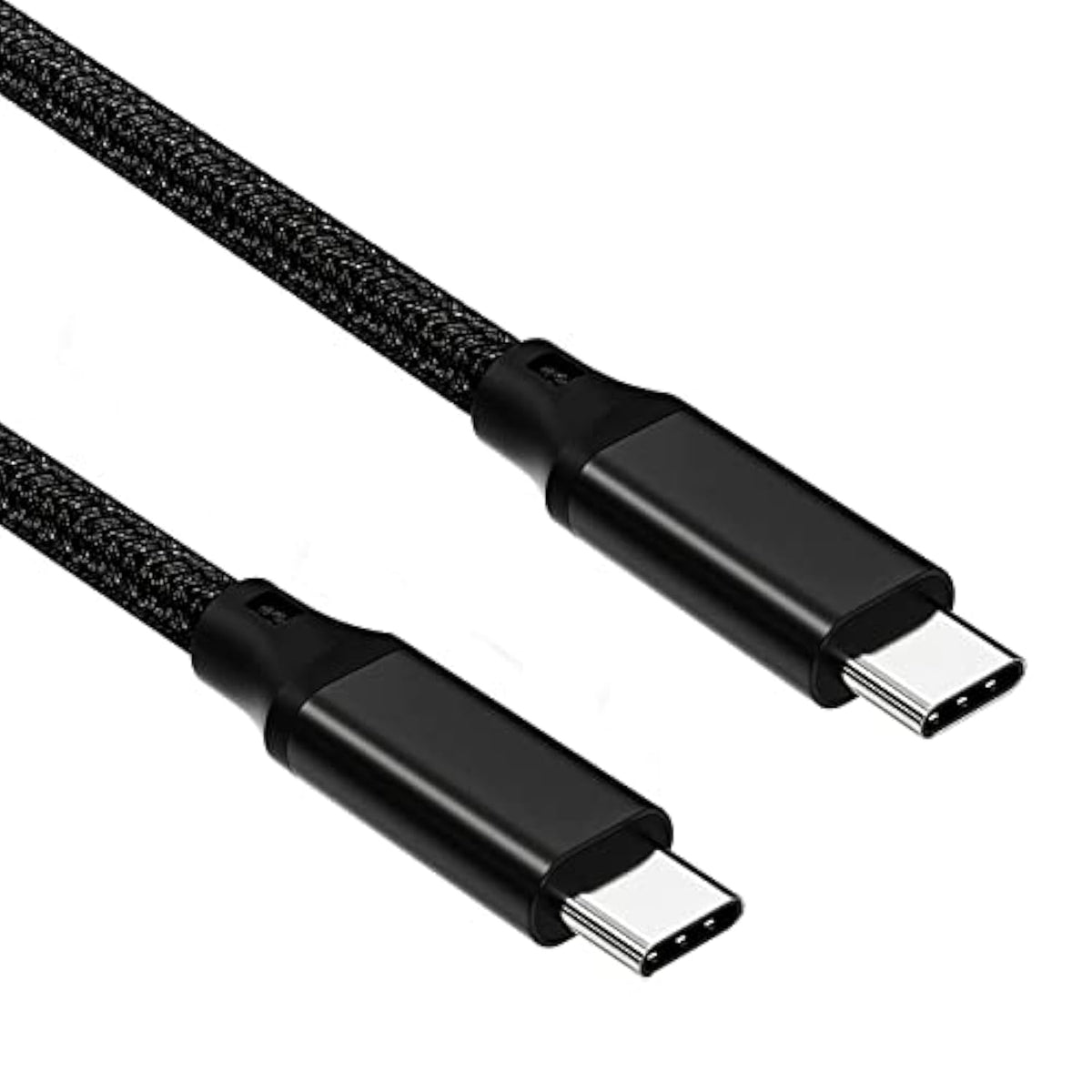Usb C To C Cable, 3.2 Gen 2 Usb-C Cable 10Ft - 4K Uhd 20Gbps 100W Pd Fast Charging Cable For Macbook Pro, For Ipad Pro, Nylon Braided, Black.