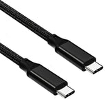 Usb C To C Cable, 3.2 Gen 2 Usb-C Cable 10Ft - 4K Uhd 20Gbps 100W Pd Fast Charging Cable For Macbook Pro, For Ipad Pro, Nylon Braided, Black.