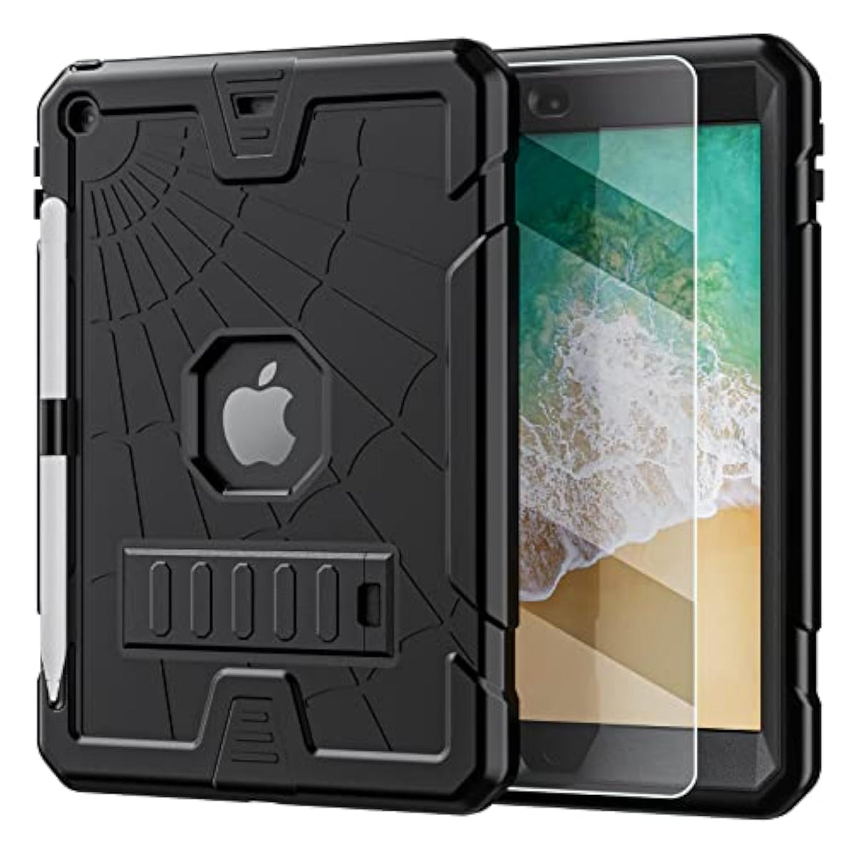 Ipad 5Th 6Th Generation Case 9.7" For Kids With Glass Screen Protector | Ipad