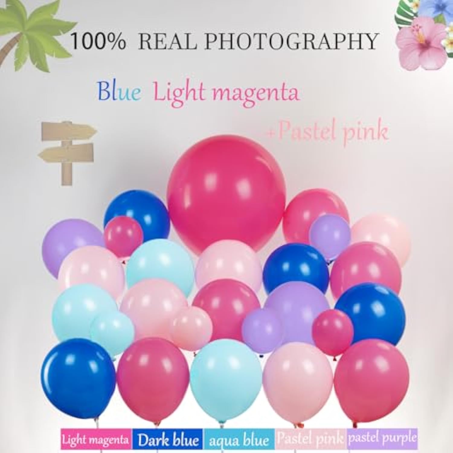 148pcs Pink Purple Silver Music Balloon Arch Kit for Concert & Party Decor