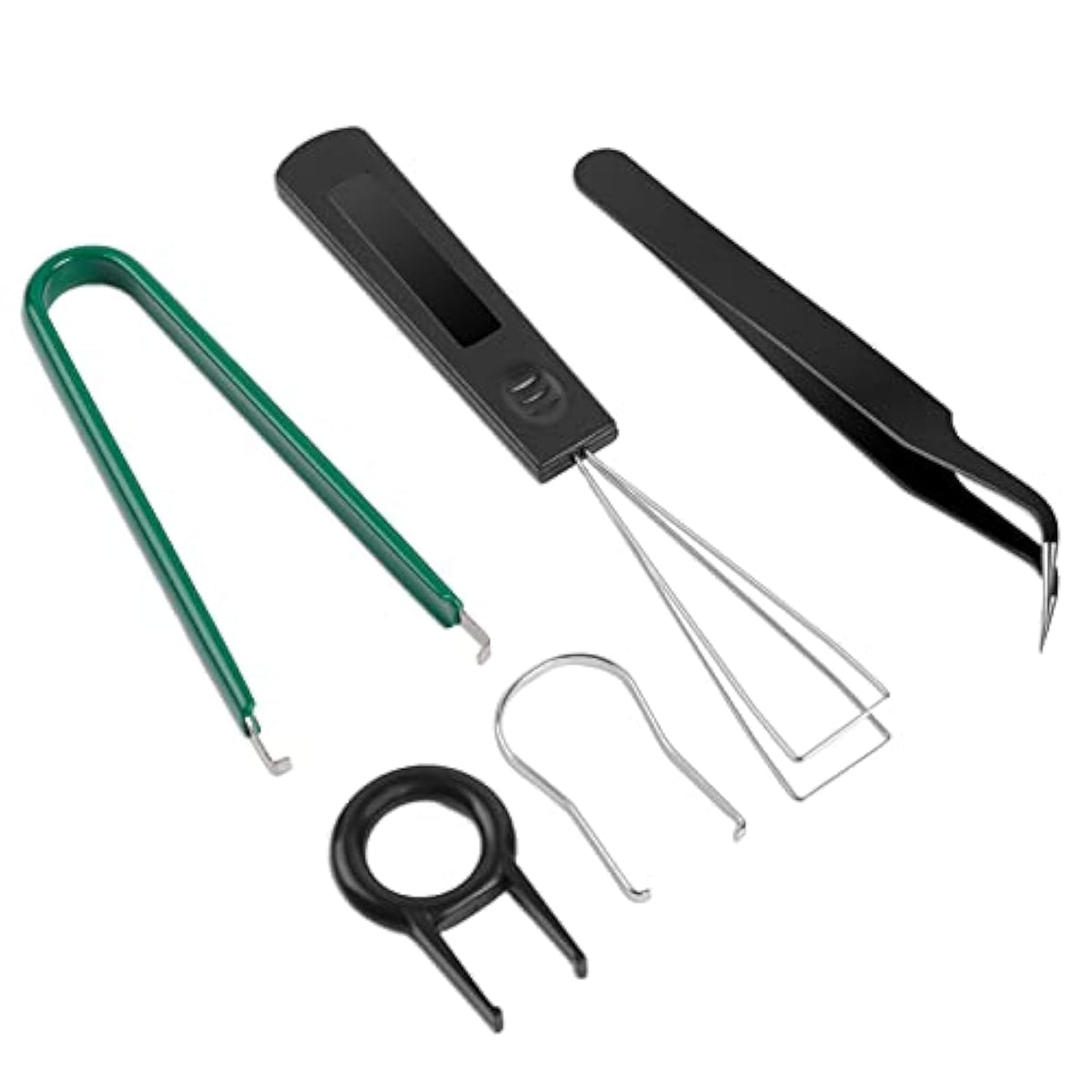5 Pcs Keyboard Puller Set,Keyboard Cleaning Tools Set Switch Puller Set Stainl