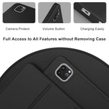 2024 Pro 11 Inch Case M4 (5Th Gen), Smart Case With Pencil Holder, Support Pencil Pro, Touch Id & Auto Wake/Sleep (Black)