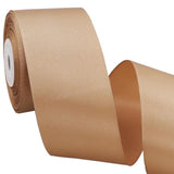 2 In X 25 Yds Wide Gold Satin Ribbon Solid Fabric Ribbons Roll For Cra