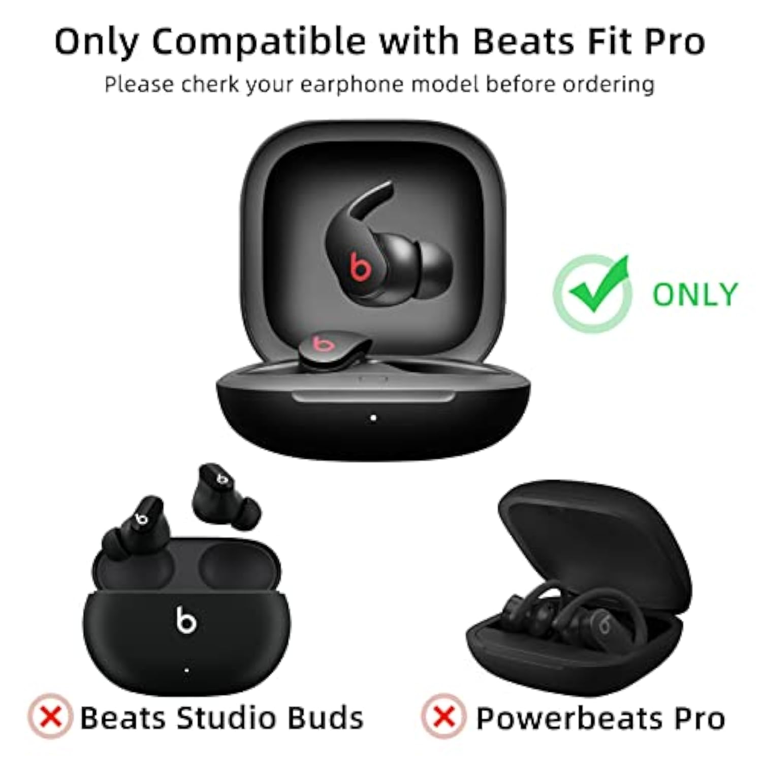 Compatible With Beats Fit Pro 2021, Soft Silicone Case With Gold Heart Pattern For Beats Fit Pro Case With Cute Butterfly Keychain For Girls Women (Lavender Purple)