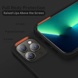 Designed For Iphone 13 Pro Max Case, Silicone Ultra Slim Shockproof Protective Phone Case With [Soft Anti-Scratch Microfiber Lining], 6.7 Inch, Black