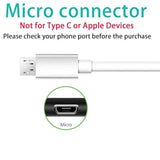 Micro Usb Cable, 10 Ft 3 Pack Extra Long Sturdy Android Charger Cables, Fast Charging Cable Cord Compatible With Ps4 Controller, Android, Samsung Galaxy S7 J3 J7, Xbox, White