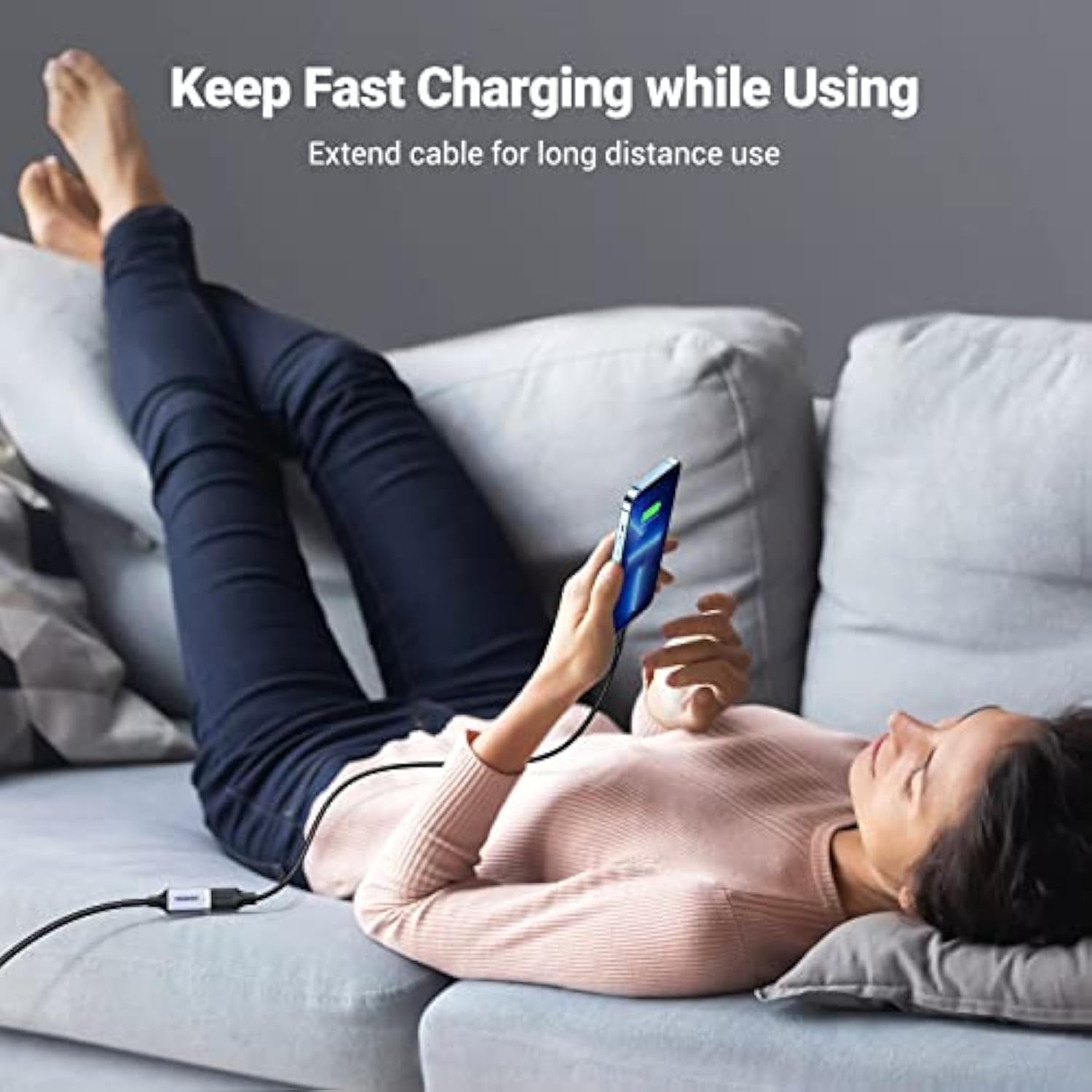 UGREEN 2 Pack USB Extension Cable (3 FT+ 3 FT), Nylon Braided Extender Compatible With Webcam, Camera, Phone, Hub, Mouse, Keyboard, Printer, Hard Drive, Headset