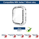 5-Pack Women Bling Screen Protector Case Compatible With Watch 38Mm 40Mm 41Mm 45Mm Series 10 42Mm 46Mm, Screen Case Compatible With Iwatch Series 10 9 8 7 6 5 4 3 2 1 (45Mm)