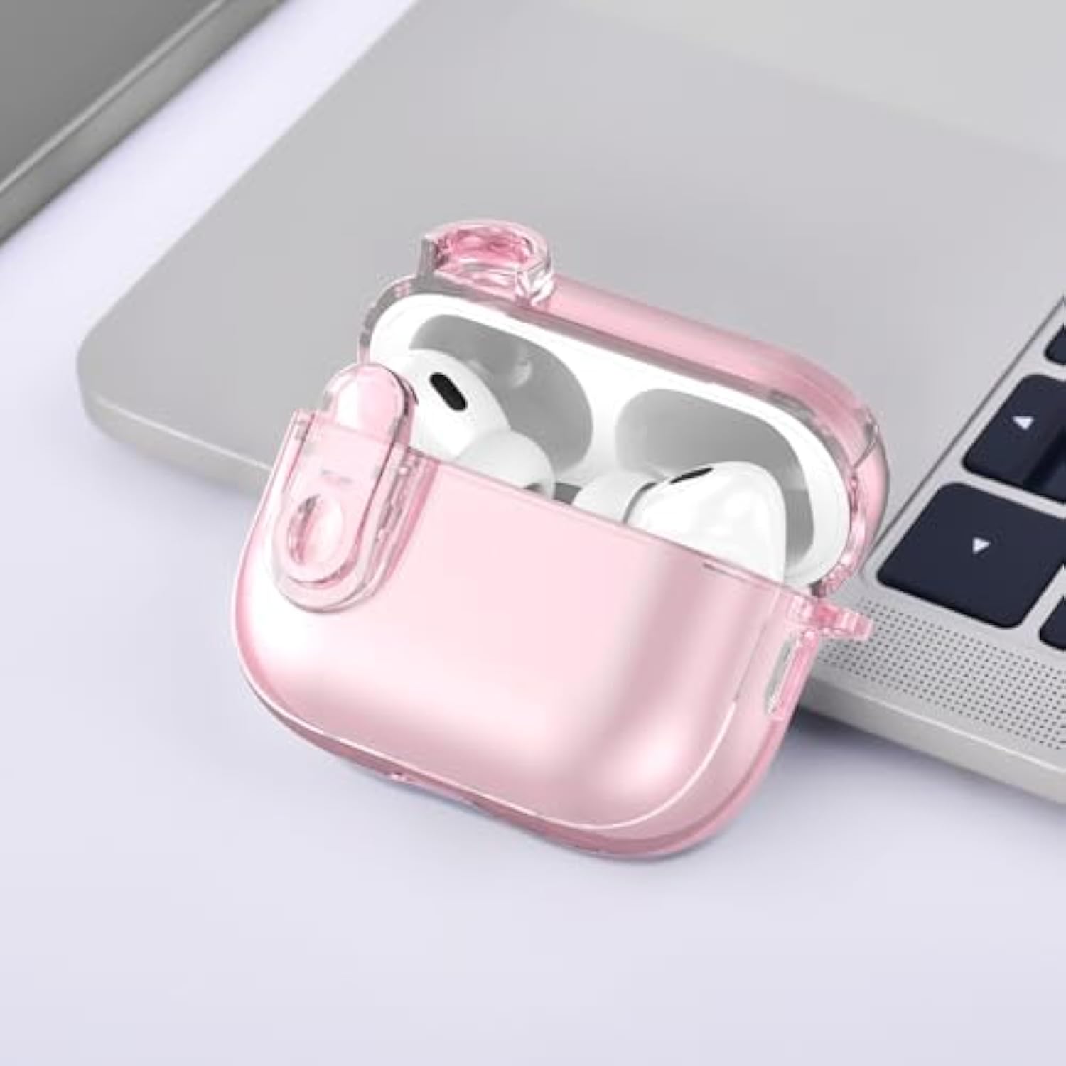 (With Lock) Clear Case Compatible For Cute Apple Airpods Pro 1/2 Cases Women, Tpu Transparency Air Pods Pro 1St 2Nd Generation Earbuds Case Bling Keychain For Airpod Ipod Pro2/1