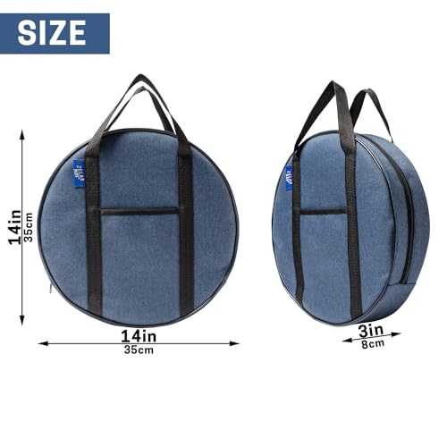 14 Inch Jumper Cable Bag, Tools Cable, Cable Storage Organizer With Exterior Pocket For Ev Charging Cables For Electric Vehicles, Extension Cables