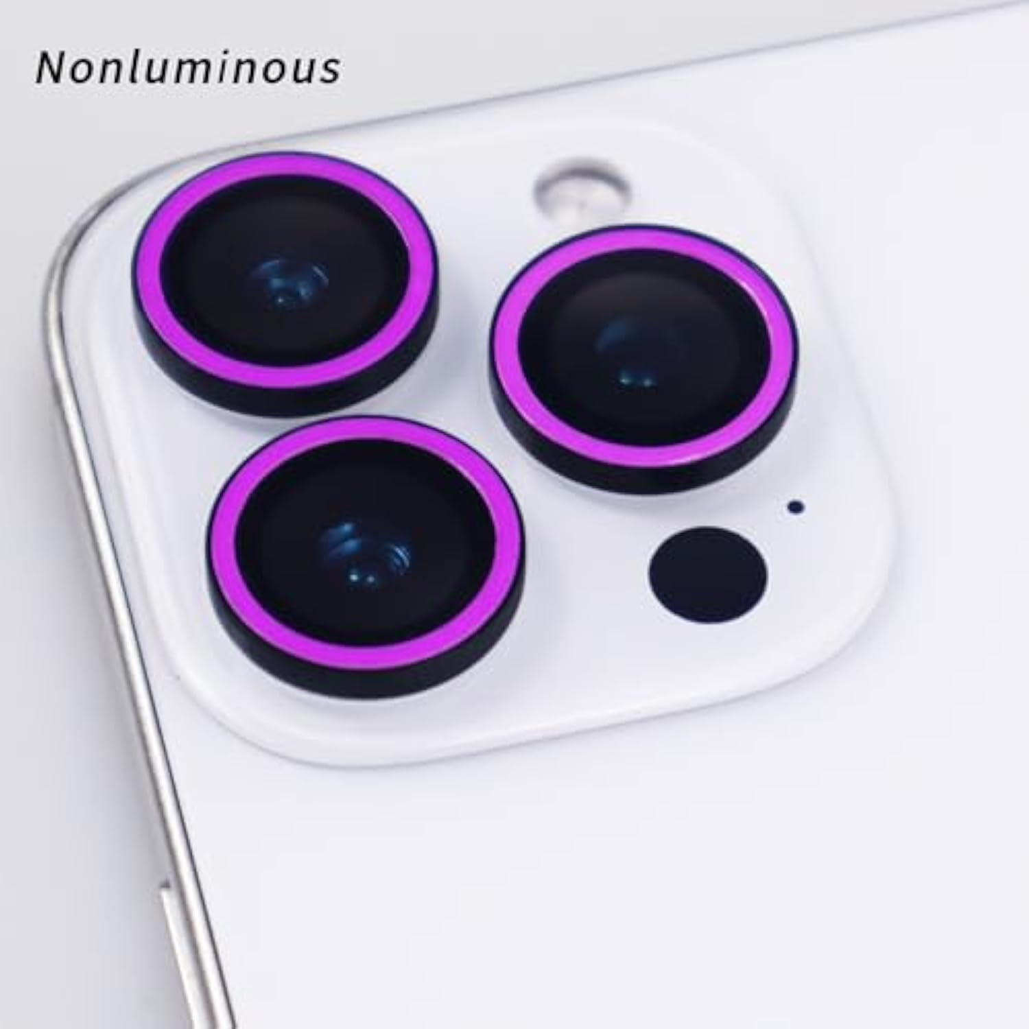 For Iphone 16 Pro / 16 Pro Max Camera Lens Protector Tempered Glass Screen Accessories Lens Cover For Iphone 16 Pro/Pro Max (3Pcs) (Purple-?Nonluminous?)
