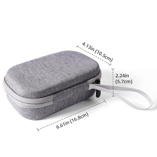 Label Maker Case Compatible S001 Label Maker, For Orgbro X1 X3 Niimbot D11 D110 Label Printer, Hard Carrying Container Storage Holder Organizer For Printer, Tape And Charging Cable (Gray)