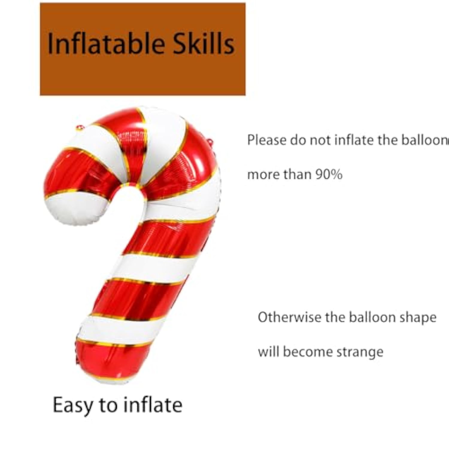 Candy Cane Balloons Christmas Balloons Candy Cane Foil Balloon For Christmas Birthday Party Supplies Decorations Xmas New Year Decor Ballons Arch Kits Party Balloon Set 3Pcs