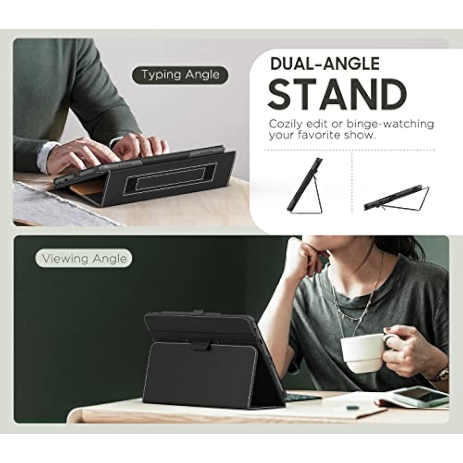 MoKo Case Fits All-New Amazon Kindle Fire HD 8 & 8 Plus Tablet (12th Generatio
