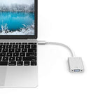 Usb-C To Vga Adapter, Usb 3.1 Type C (Thunderbolt 3) To Vga Converter Compatible With Pro, New , Air 2018, Dell Xps 13/15, Surface Book 2 And More (Silver)