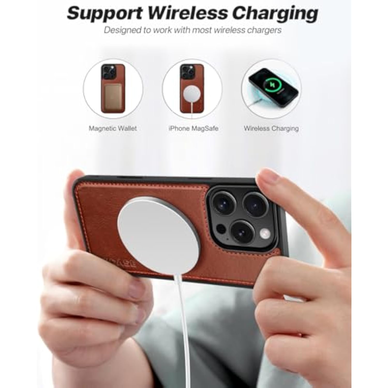 For Iphone 16 Pro Max Case Detachable Wallet Case With Card Holder, 2 In 1 Pu Leather Flip Folio With Rfid Blocking Stand Wrist Strap Shockproof Phone Cover 6.9 Inch 2024, Dark Brown