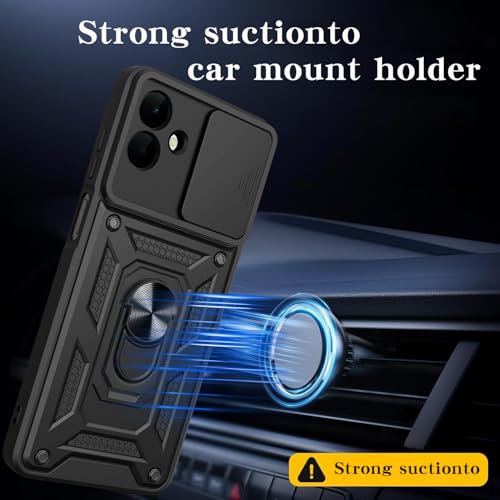 for  Galaxy A07 Case with [2 Pack] Tempered Glass Screen Protector, for Galaxy A07 4G Heavy Duty [Military-Grade] Protective?with Lens