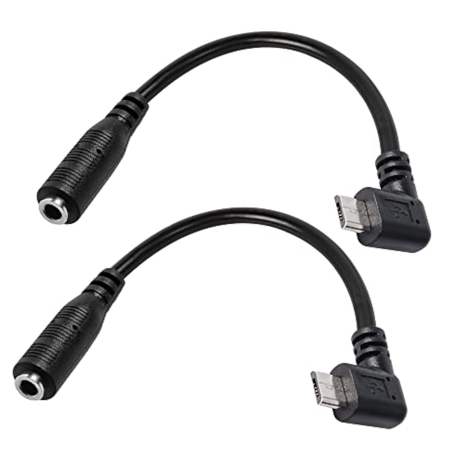 Micro Usb Male To Aux 3.5Mm Audio Cable Cord, 2 Pack 1/8" 4 Pole Trrs Female T