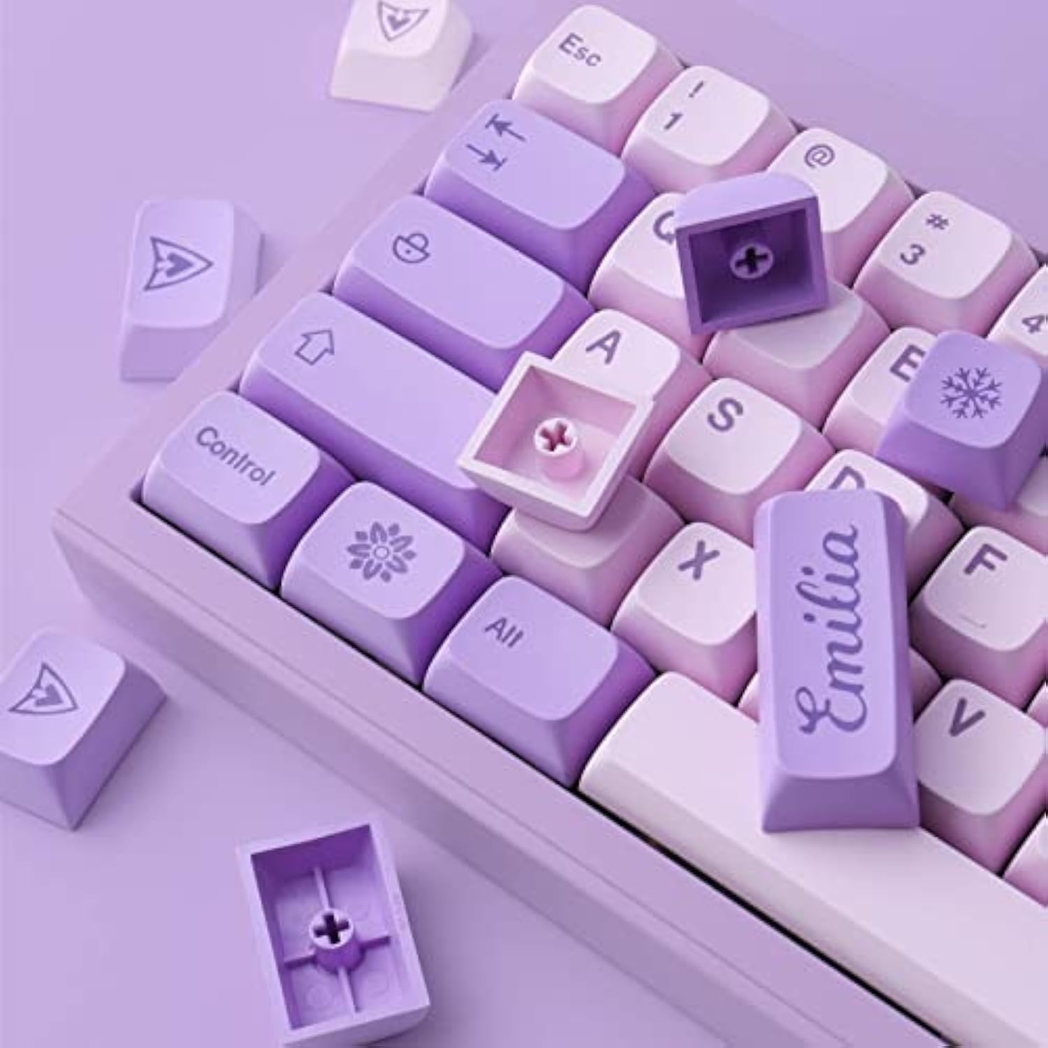Pbt Keycaps, 132 Keycaps Dye-Sublimation Cherry Profile Botanical Keycap For C