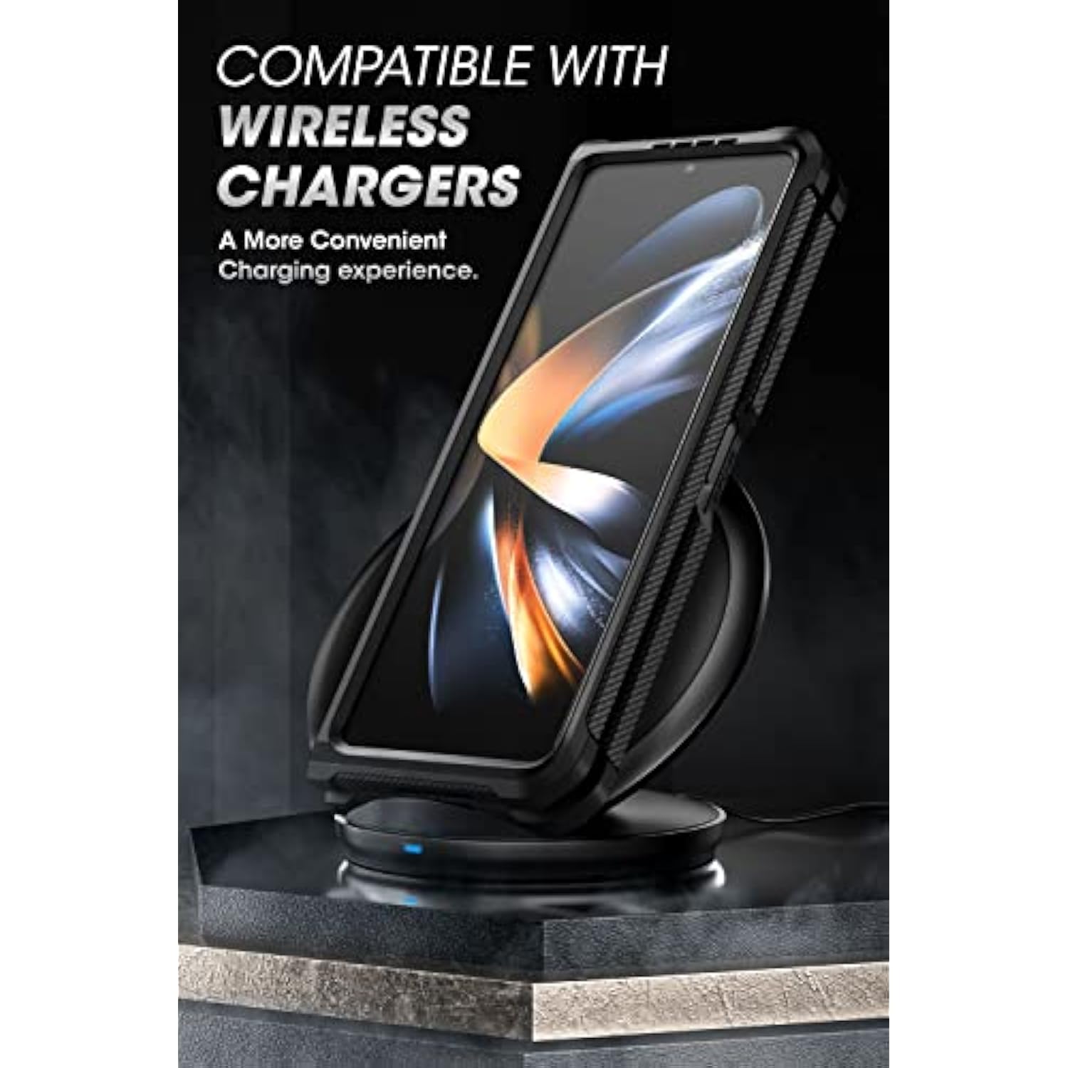 Galaxy Z Fold 4 Shockproof Protective Case with Built-in Screen Protector & Kickstand