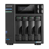 Lockerstor 4 Gen2+ As6704T V2 4 Bay Nas Storage, Intel Quad-Core 2.0Ghz Cpu, Dual 5Gbe Ports, 4Gb Ram Ddr4, 4 M.2 Ssd Slots, Hdmi, Network Attached Storage (Diskless)