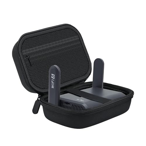 Travel Router Case Compatible With Gl-Mt3600Be/ Mt3000/ Axt1800/ Mt1300/ A1300 For Glinettravel Router Wireless, Portable Wifi Storage Holder (Case Only) - Black