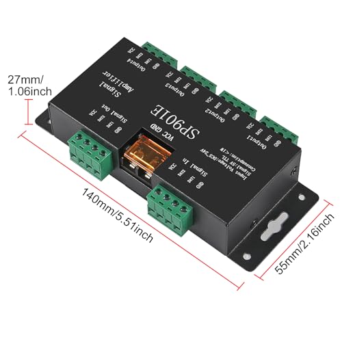Sp901E Led Pixel Ws2812B Ws2811 Spi Signal Amplifier Repeater For Ws2813 Sk6812 Ws2815 Ws2801 Sk9822 Etc All The Rgb Addressable Led Strip And Dream Color Programmable Led Matrix Panel (4)