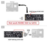 Xiwai SFF-8643 to U2 Kit NGFF M-Key to HD Mini SAS NVME PCIe SSD SATA Adapter