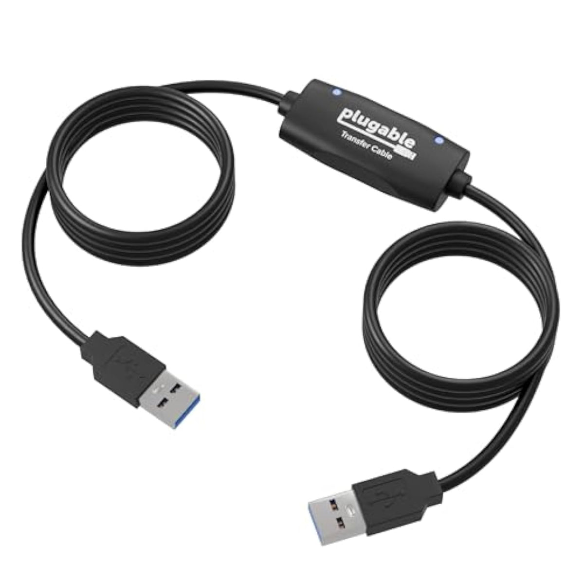 Usb Transfer Cable, Unlimited Use, Transfer Data Between 2 Windows Pc'S, Compatible With Windows 11, 10, 7, Xp, Bravura Easy Computer Sync Software Included