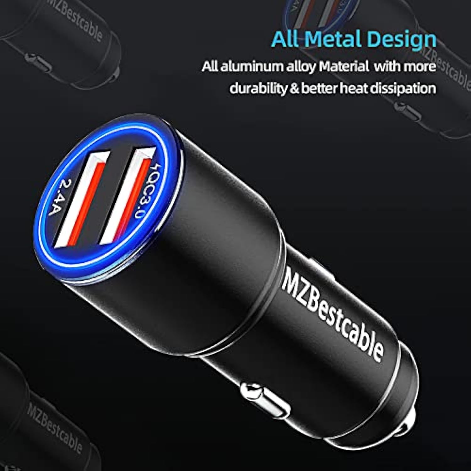 Car Charger Fast Charging For Moto G Stylus 5G 2021 2020/Power 2021 2022 2023,G100/G Pure/G Play/G Fast/G7 Play Power,Edge 2021 2020/Z4 Z3,One 5G Ace,30W Adapter Quick Charge 3.0+6Ft Usb Cable