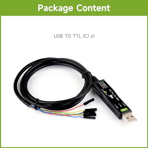 Industrial USB to TTL 6pin Serial Cable, Original FT232RNL Chip, Multi Protection Circuits, Multi Systems Support, with Hardware Flow Control