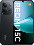 Redmi 15C 4G LTE (Compatible with Tmobile Tello Mint & Global) (128GB + 4GB) Unlocked Dual SIM 6.9" 50MP (Midnight Black)