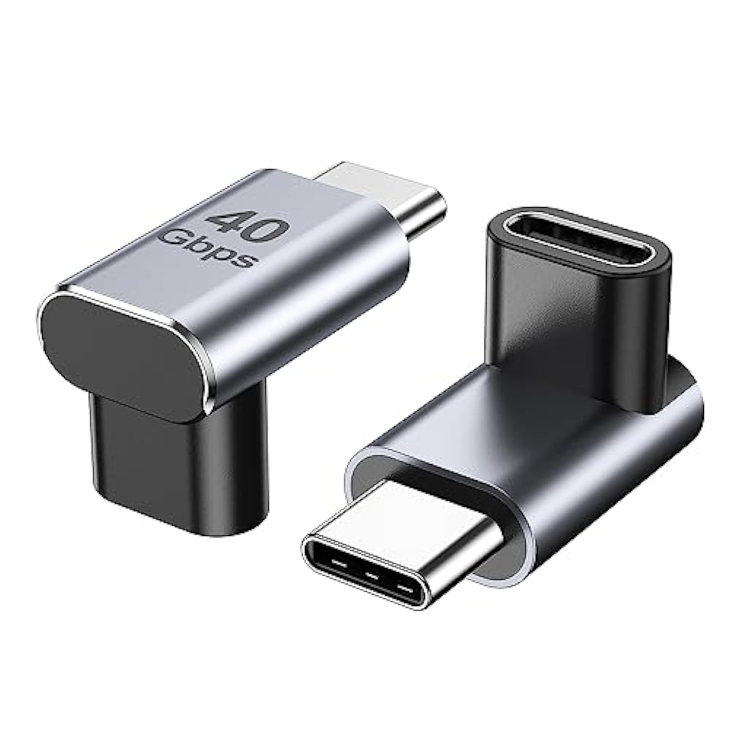 90 Degree Usb C Adapter, Right Angle Usb C Male To Female Extender 240W, Usb4