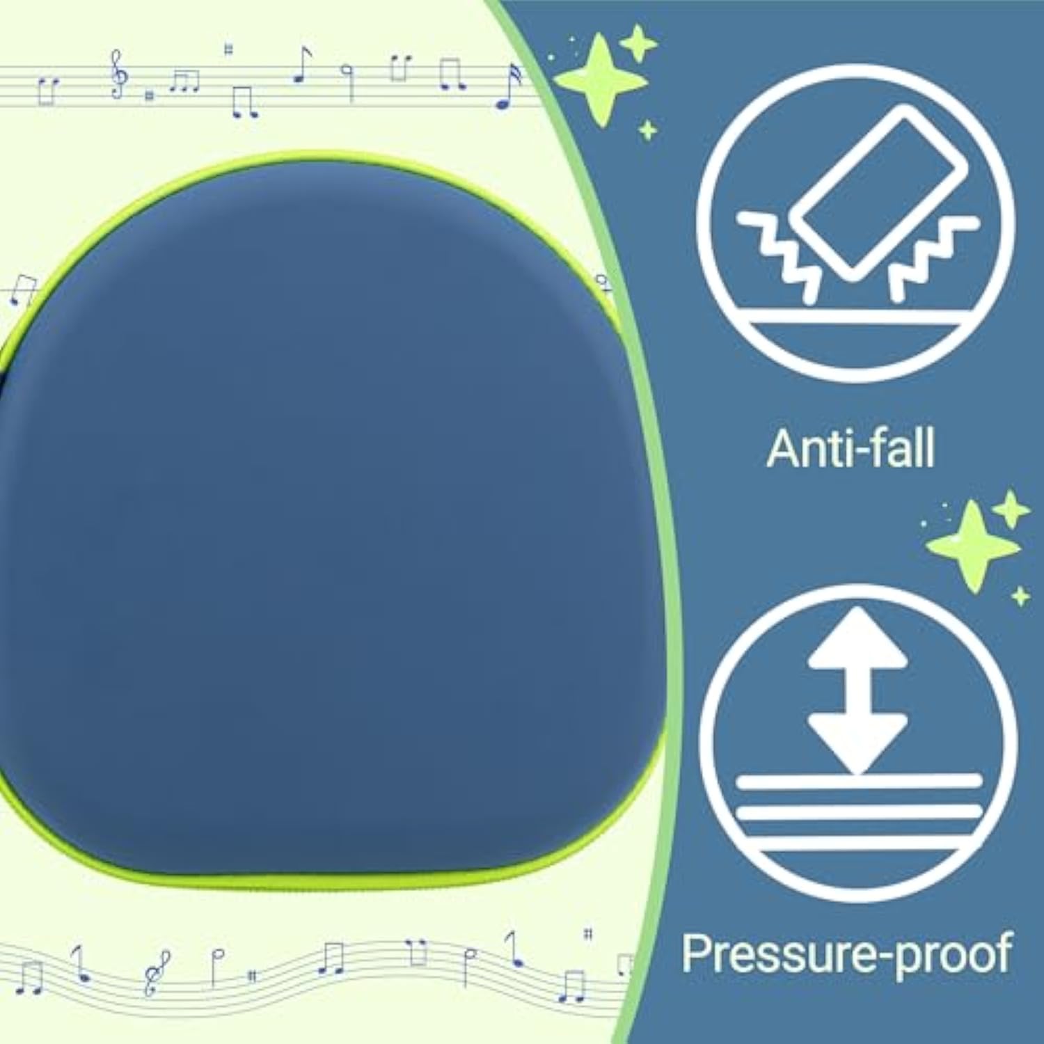 Portable Headphone Case For Iclever Bth 20, Travel Carrying Pink Hard Eva Over Ear Headphone Case With Mesh Pocket Storage Cable