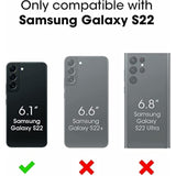 OtterBox Defender Series Case for Samsung Galaxy S22 (Only) - with Screen Protector - Holster Clip Included - Microbial Defense Protection - Non-Retail Packaging - Black