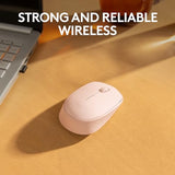 M170 Wireless Mouse For Pc, Mac, Laptop, 2.4 Ghz With Usb Mini Receiver, Optical Tracking, 12-Months Battery Life, Ambidextrous - Rose