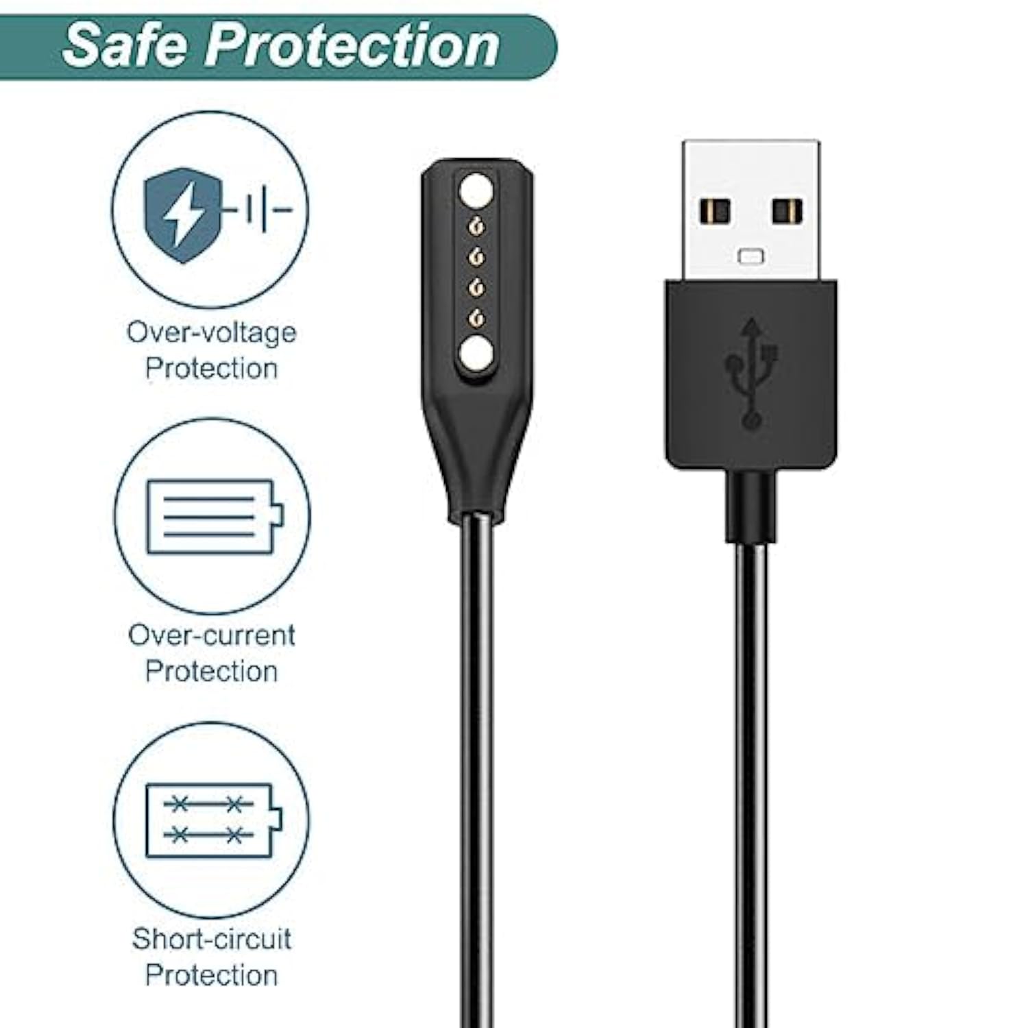 Charger For Bose Frames Alto/Rondo/Soprano/Tenor, Replacement Magnetic Usb Cha
