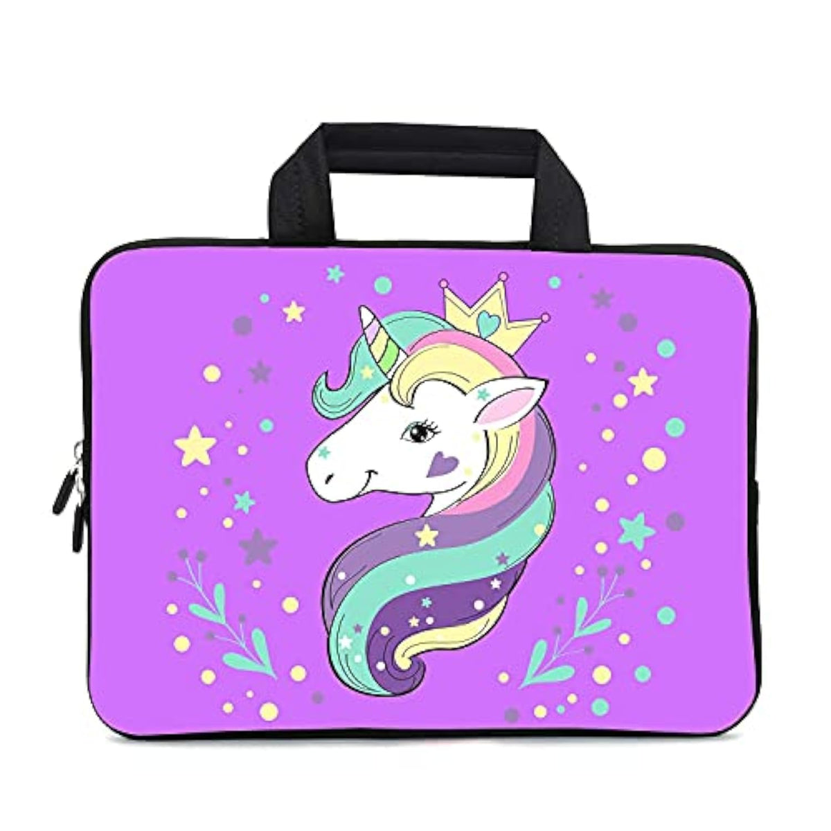 11.6 12 12.1 Inch Laptop Carrying Bag Protective Chromebook Case Pouch Netbook Notebook Ultrabook Bag Tablet Sleeve Cover Travel Briefcase With Handle For Men Women (Horse)