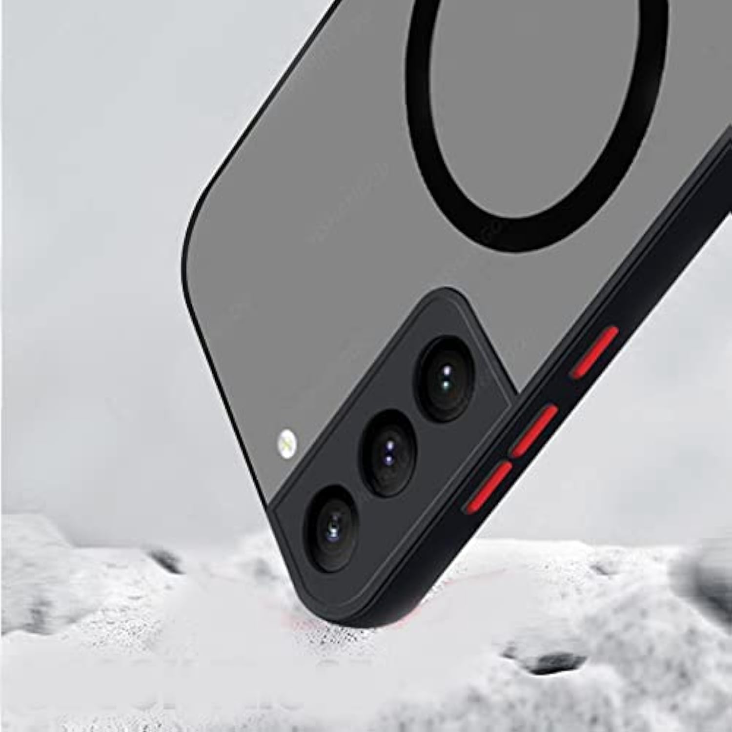 Galaxy S9 Case Magnetic [Support Magsafe Charger] Wireless Anti-Scratch Shockproof Matte Clear Camera Lens Protector Slim Thin Protective Phone Cover Case For Samsung Galaxy S9 5.8"-Black